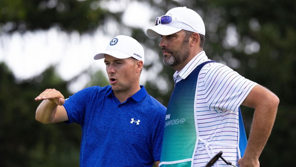 Jordan Spieth and Michael Greller
